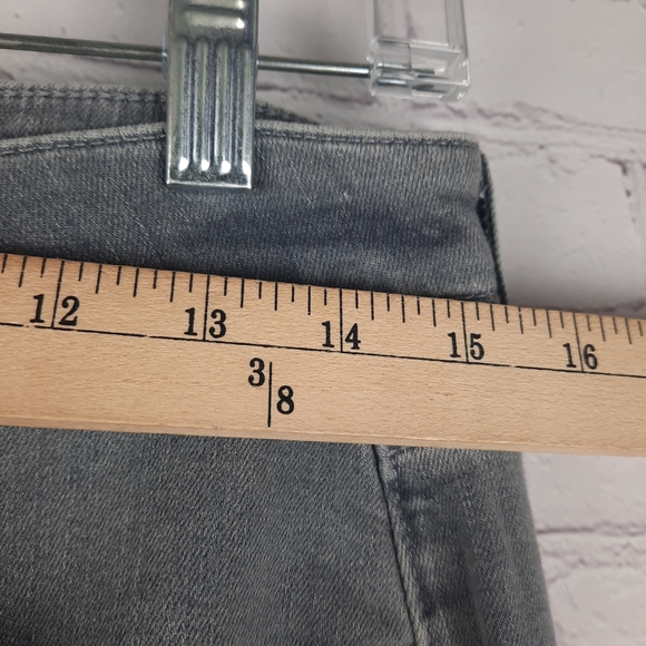 Loft Gray Light Wash Raw Denim Jeans - Picture 10 of 12